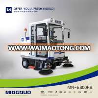 electric cab sweeper for heavy dust road cleaning